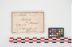 Etikett zu Elfenbeinschwertknauf (NHMW-PRAE-026406)